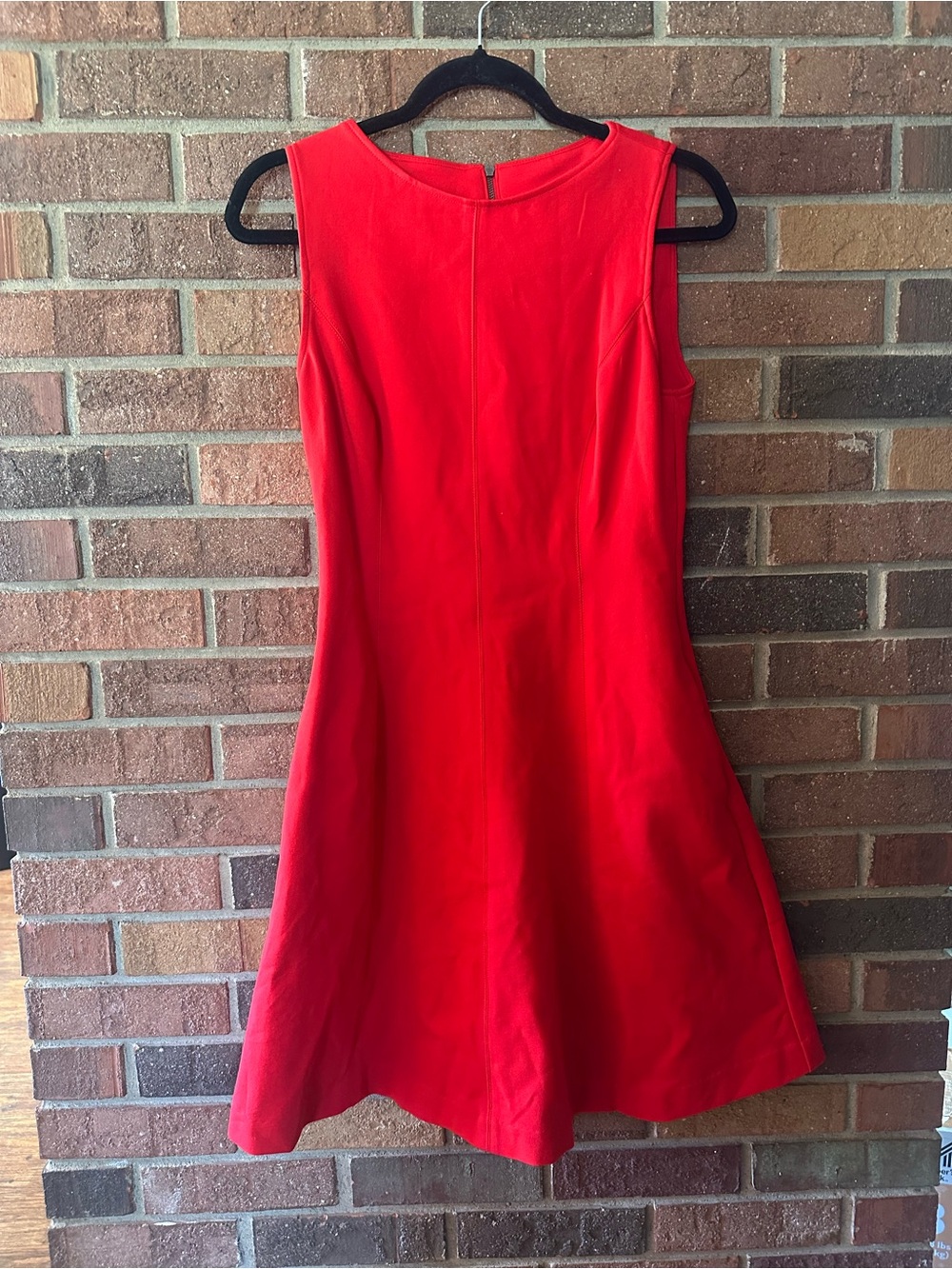 Spanx 20381R The Perfect Fit & Flare Size Medium Red Ponte Sleeveless Dress